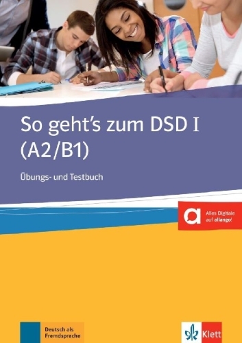 Buchcover und Innenansicht für das Buch: So geht's zum DSD I. Übungsbuch