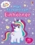 Buchcover und Innenansicht für das Buch: Cute Things - Mein Stickertraum: Einhörner