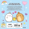 Buchcover und Innenansicht für das Buch: Molang: Friends Cuties: A Cosy Colouring Book