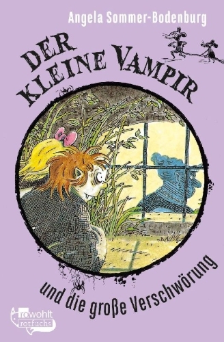 Buchcover und Innenansicht für das Buch: Der kleine Vampir und die große Verschwörung