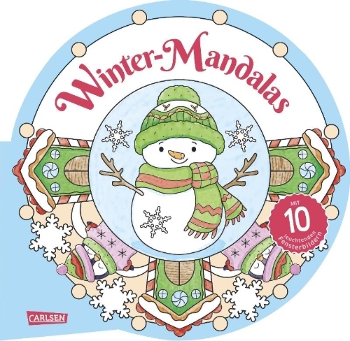 Buchcover und Innenansicht für das Buch: Winter-Mandalas