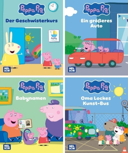 Buchcover und Innenansicht für das Buch: Nelson Mini-Bücher: 4er Peppa Pig 37-40