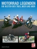 Buchcover und Innenansicht für das Buch: Motorrad Legenden - Die Besten der 70er, 80er und 90er