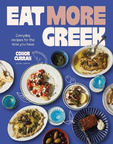 Buchcover und Innenansicht für das Buch: Eat More Greek