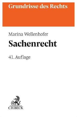 Buchcover und Innenansicht für das Buch: Sachenrecht