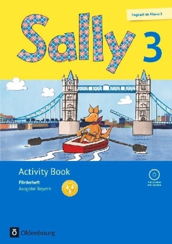 Buchcover und Innenansicht für das Buch: Sally 3. Schuljahr. Förderheft mit Audio-CD. Ausgabe Bayern (Neubearbeitung) - Englisch ab Klasse 3