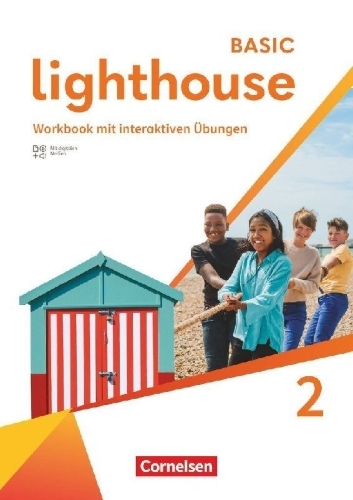 Buchcover und Innenansicht für das Buch: Lighthouse Band 2: 6. Schuljahr - Basic Edition - Workbook mit interaktiven Übungen mit Audios, Erklärfilmen und Lösungen