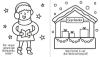 Buchcover und Innenansicht für das Buch: Kleine Kreativ-Werkstatt - Ganz einfach ganz viel ausmalen: Weihnachtszeit