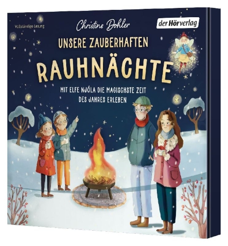 Buchcover und Innenansicht für das Buch: Unsere zauberhaften Rauhnächte - Mit Elfe Njóla die magischste Zeit des Jahres erleben