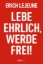Buchcover und Innenansicht für das Buch: Lebe ehrlich, werde frei!