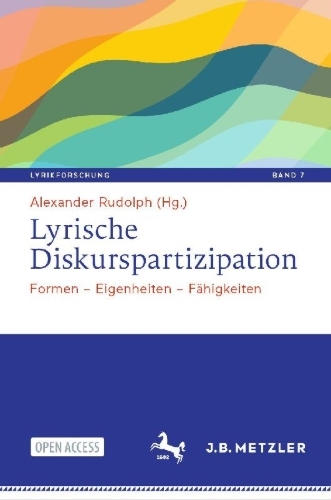 Buchcover und Innenansicht für das Buch: Lyrische Diskurspartizipation