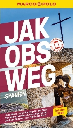 Buchcover und Innenansicht für das Buch: MARCO POLO Reiseführer Jakobsweg, Spanien