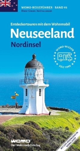 Buchcover und Innenansicht für das Buch: Entdeckertouren mit dem Wohnmobil Neuseeland