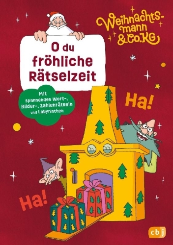 Buchcover und Innenansicht für das Buch: Weihnachtsmann & Co. KG - O du fröhliche Rätselzeit