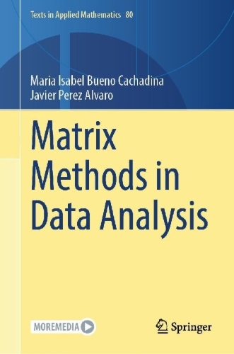 Buchcover und Innenansicht für das Buch: Matrix Methods in Data Analysis