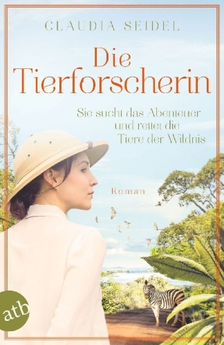 Buchcover und Innenansicht für das Buch: Die Tierforscherin
