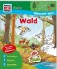 Buchcover und Innenansicht für das Buch: WAS IST WAS Junior Mitmach-Heft Wald