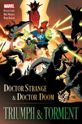 Buchcover und Innenansicht für das Buch: Doctor Strange & Doctor Doom: Triumph & Torment
