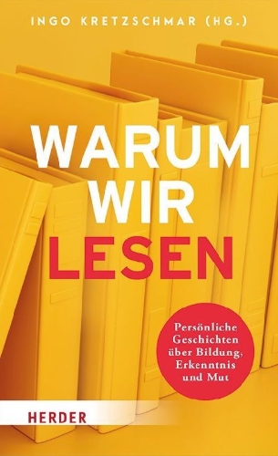 Buchcover und Innenansicht für das Buch: Warum wir lesen
