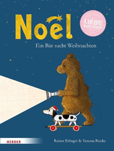 Buchcover und Innenansicht für das Buch: Noël. Ein Bär sucht Weihnachten