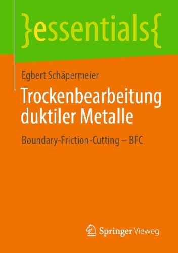 Buchcover und Innenansicht für das Buch: Trockenbearbeitung duktiler Metalle