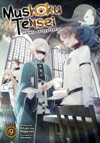 Buchcover und Innenansicht für das Buch: Mushoku Tensei: Jobless Reincarnation (Light Novel) Vol. 9