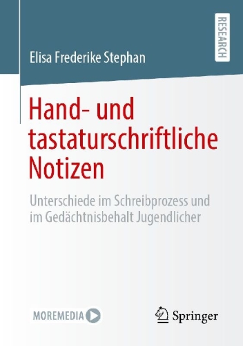 Buchcover und Innenansicht für das Buch: Hand- und tastaturschriftliche Notizen
