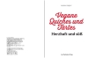 Buchcover und Innenansicht für das Buch: Vegane Quiches und Tartes