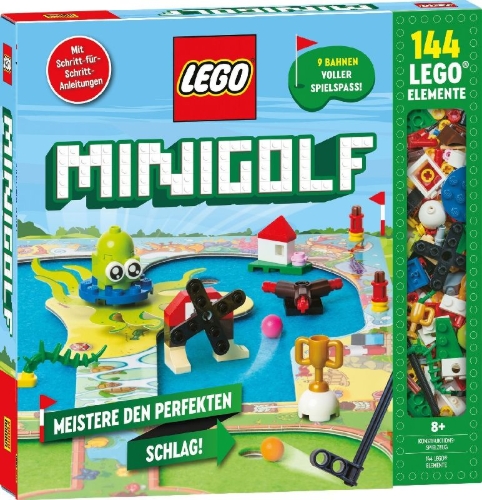 Buchcover und Innenansicht für das Buch: LEGO® Minigolf