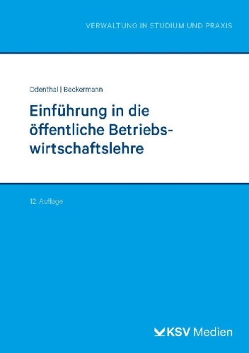Buchcover und Innenansicht für das Buch: Einführung in die öffentliche Betriebswirtschaftslehre