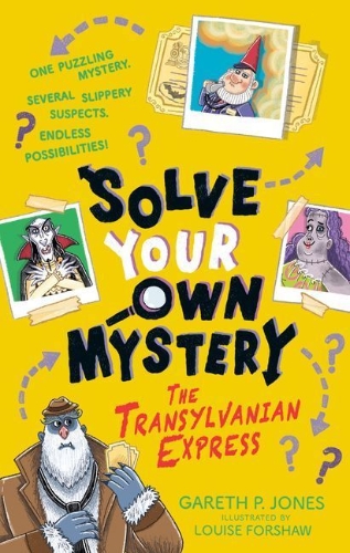 Buchcover und Innenansicht für das Buch: Solve Your Own Mystery: The Transylvanian Express