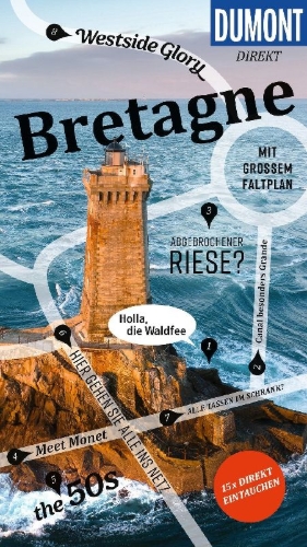 Buchcover und Innenansicht für das Buch: DUMONT direkt Reiseführer Bretagne