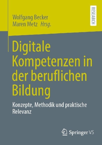 Buchcover und Innenansicht für das Buch: Digitale Kompetenzen in der beruflichen Bildung