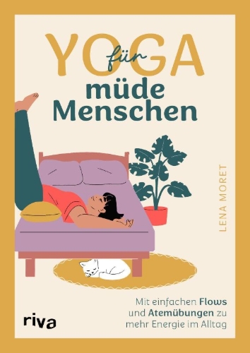 Buchcover und Innenansicht für das Buch: Yoga für müde Menschen