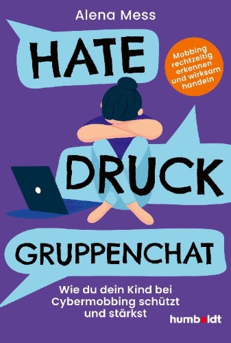 Buchcover und Innenansicht für das Buch: Hate, Druck, Gruppenchat