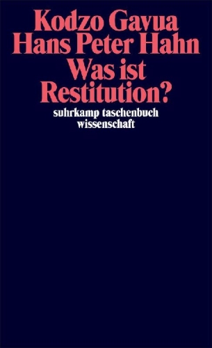 Buchcover und Innenansicht für das Buch: Was ist Restitution?