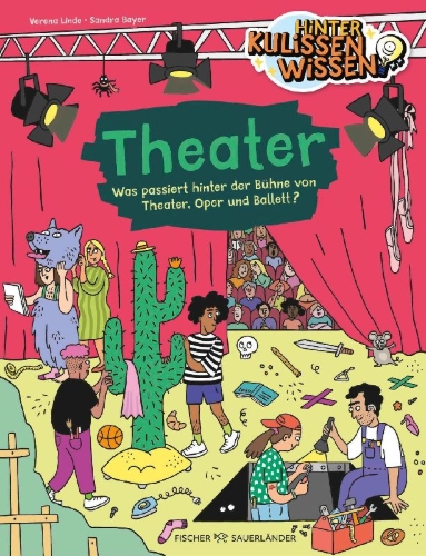 Buchcover und Innenansicht für das Buch: HinterKulissenWissen - Theater