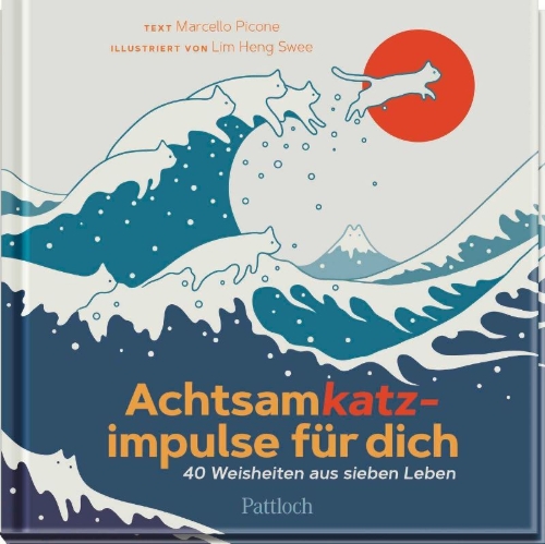 Buchcover und Innenansicht für das Buch: Catffirmations: Mindful Mantras to Awaken Your Inner Cat