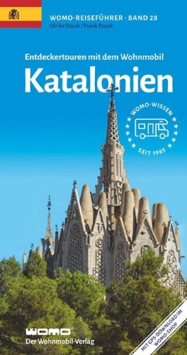 Buchcover und Innenansicht für das Buch: Entdeckertouren mit dem Wohnmobil Katalonien