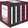 Buchcover und Innenansicht für das Buch: Vier Bände im Schuber. Buddenbrooks. Der Zauberberg. Die Erzählungen. Felix Krull.
