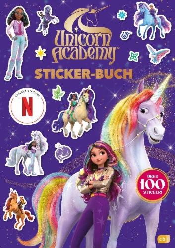 Buchcover und Innenansicht für das Buch: Unicorn Academy  - Sticker Book