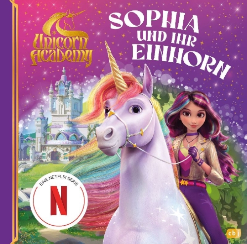 Buchcover und Innenansicht für das Buch: Unicorn Academy - Sophia and Wildstar