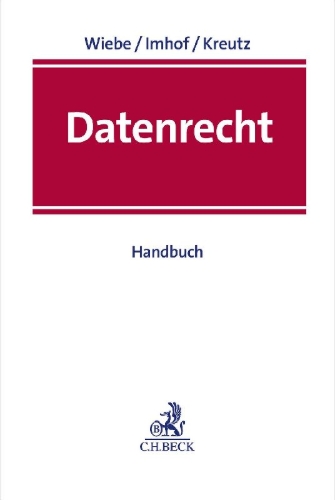 Buchcover und Innenansicht für das Buch: Datenrecht