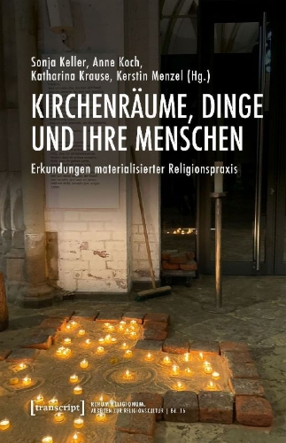 Buchcover und Innenansicht für das Buch: Kirchenräume, Dinge und ihre Menschen