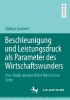 Buchcover und Innenansicht für das Buch: Beschleunigung und Leistungsdruck als Parameter des Wirtschaftswunders