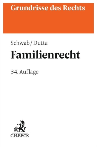 Buchcover und Innenansicht für das Buch: Familienrecht
