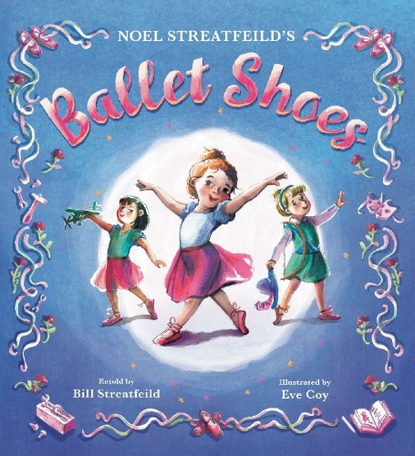 Buchcover und Innenansicht für das Buch: Ballet Shoes