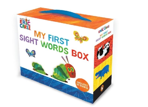 Buchcover und Innenansicht für das Buch: World of Eric Carle: My First Sight Words Box