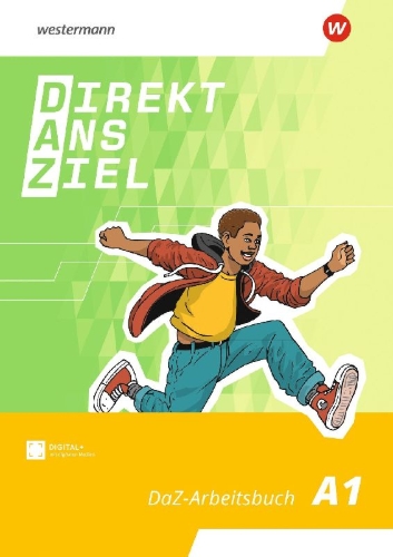 Buchcover und Innenansicht für das Buch: Direkt ans Ziel - Mein DaZ-Arbeitsbuch - Arbeitsbuch A1