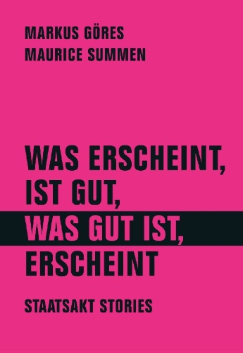 Buchcover und Innenansicht für das Buch: Was erscheint, ist gut, was gut ist, erscheint